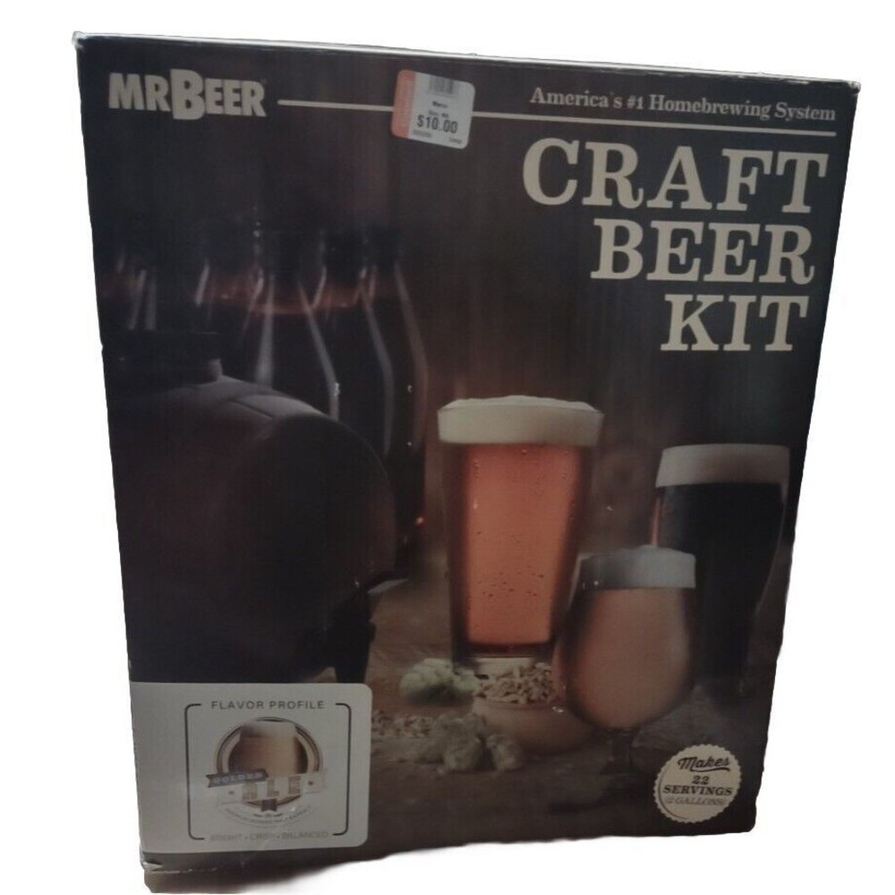 Mr. Beer Premium Golden Ale - 2 Gallon Craft Beer Kit - Home Brew - READ DETAILS